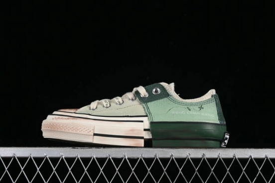 Feng Chen Wang Converse Chuck 70 Low Unisex Deconstructed Canvas Sneakers - A07636C