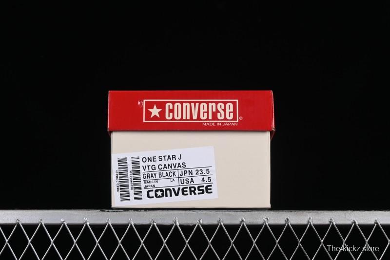 Converse One Star J Vtg Suede Low-Top Casual Sneakers in Black/Grey - M.C3