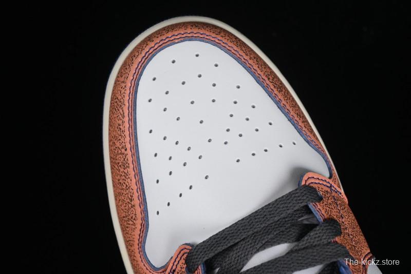 Nike Air Jordan 1 Mid "Flight Vintage" Retro Basketball Shoes with Washed Color Design - FV3619-106