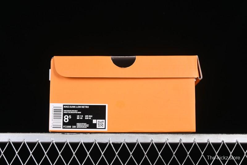 Louis Vuitton x Nike Dunk Low Customized Sneakers - Burgundy with Silver Swoosh SB Low Top Casual Skate Shoes - FC1688-188