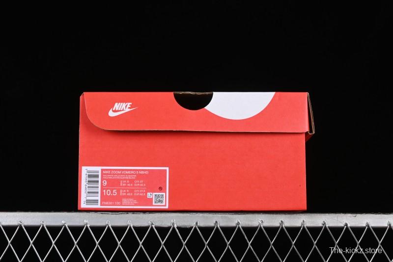 Nike Zoom Vomero 5 Retro Casual Running Shoes with EVA Midsole Cushion - FZ8361-100