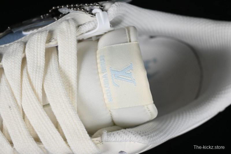 Nike Air Force 1 '07 Low LV Collaboration - Off White Ice Blue Casual Sneakers BB9599-203