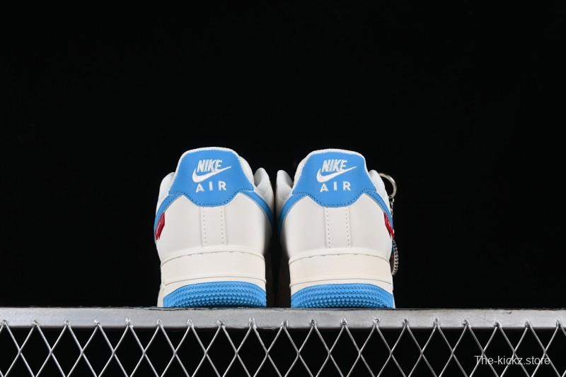 Nike Supreme x Air Force 1'07 Low Casual Sneakers in Lake Blue - HD1968-024