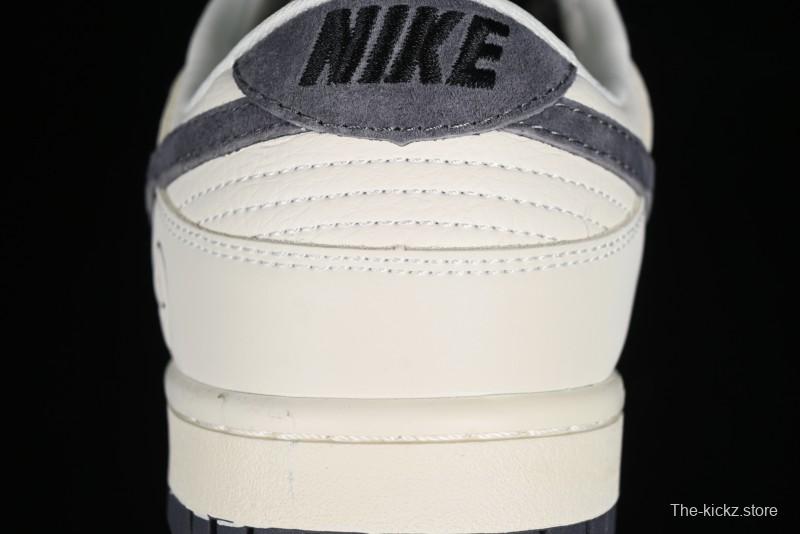 Nike SB Dunk Low Lightning Collaboration - Off White Navy Blue Small Blue Swoosh Anniversary High-End Custom Low-Top Casual Sneakers - XD1688-032