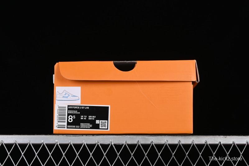 Nike Air Force 1 '07 Low LV Collaboration - Off White Ice Blue Casual Sneakers BB9599-203