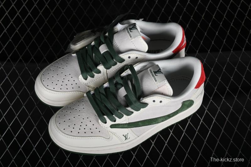 Nike Travis Scott x Fragment Design x Air Jordan 1 Low OG SP AJ1 LV Collaboration Sneakers - XY2688-102