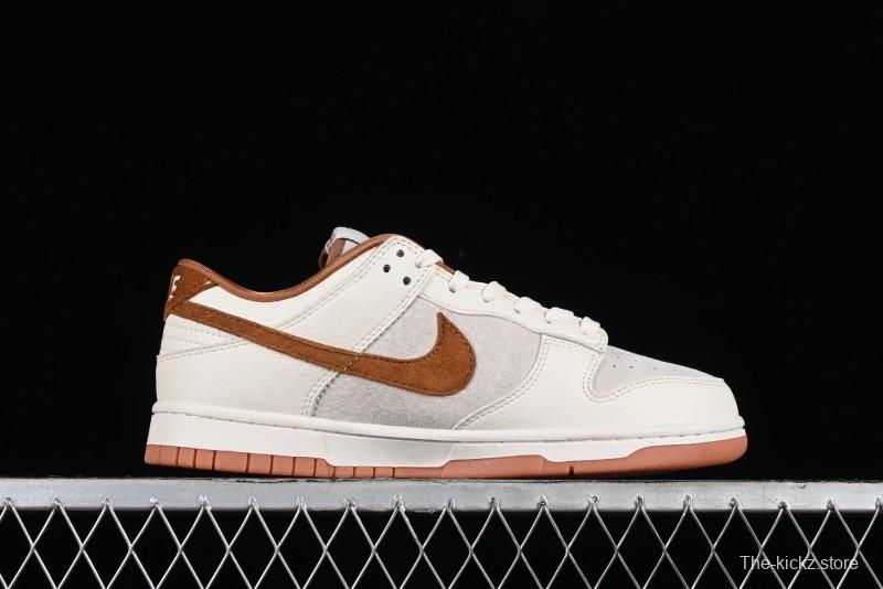Nike SB Dunk Low LV Collaboration - Chocolate Anniversary High-End Custom Low-Top Casual Skate Shoes - FC1688-133