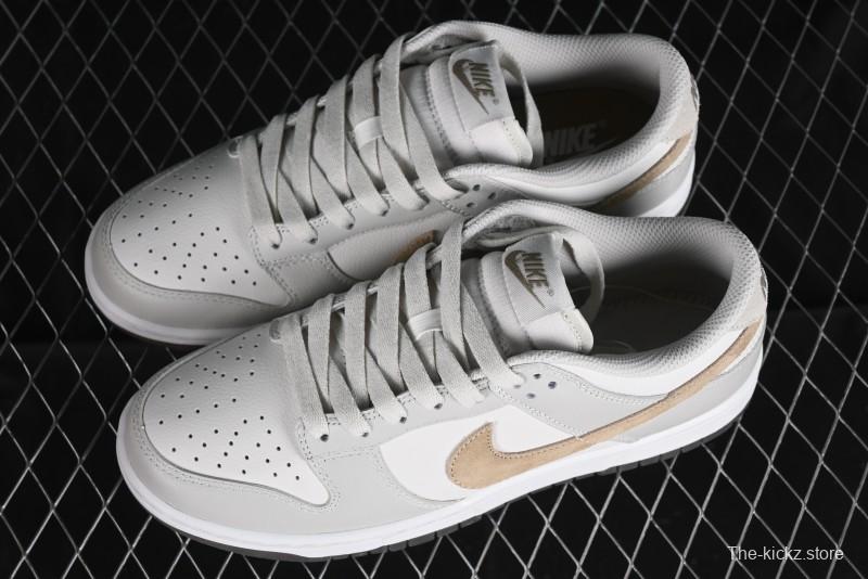 Nike Dunk Low SB Casual Sneakers in Light Grey/Khaki - FJ4188-001