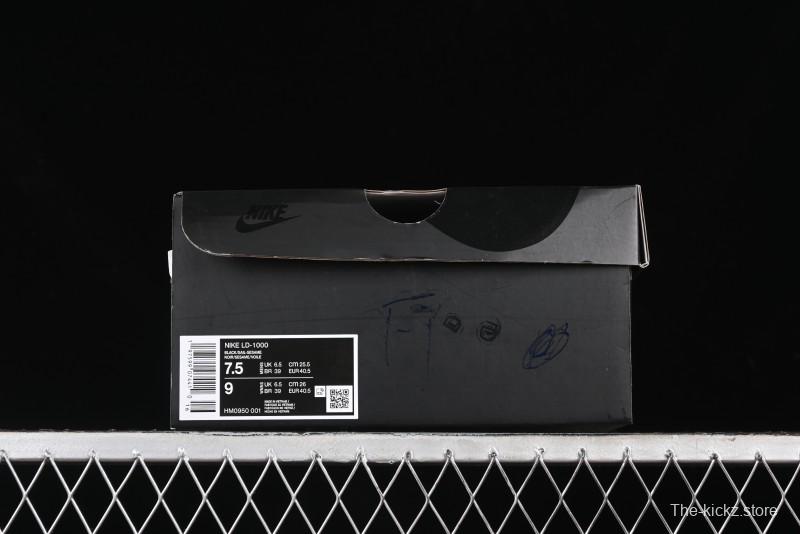 Nike Stussy Roshe Run LD-1000 Comfortable Versatile Non-Slip Durable Waffle Low-Top Casual Running Shoes - HM0950-001