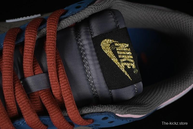 Nike Dunk Low Retro Deconstructed Casual Sneakers with Cloud and Dragon Patterns Inspired by Black Myth: Wukong Game - DV2433-109