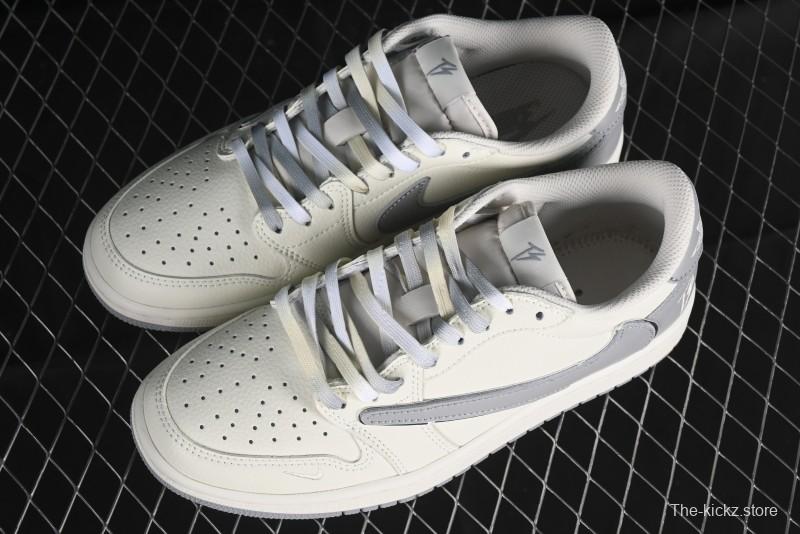 Nike Travis Scott x Fragment Design x Air Jordan 1 Low OG SP AJ1 Collaboration Sneakers - DM7866-021