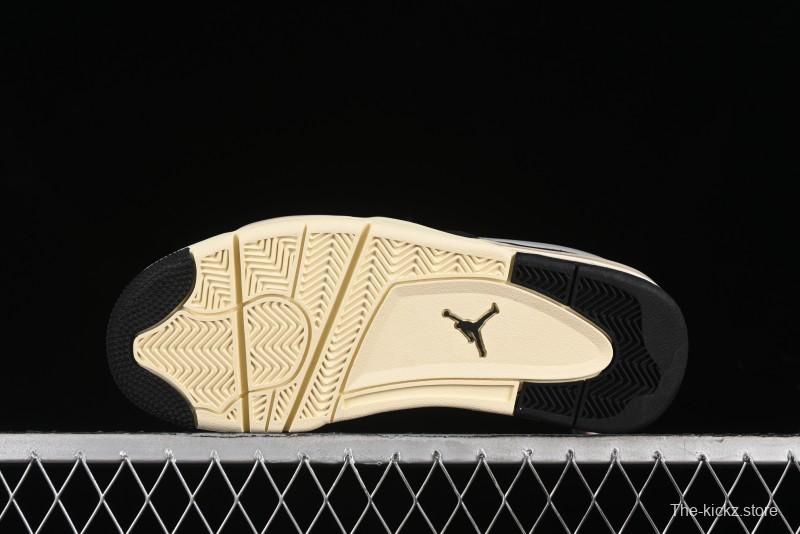 Nike Air Jordan 4 Remastered Sneakers in Black with Textile Mesh, Leather and Suede - FQ7939-006