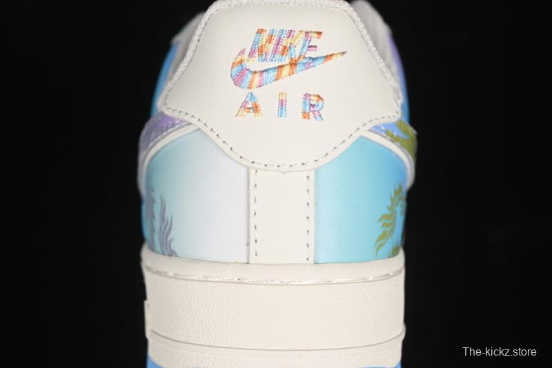 Nike Air Force 1 '07 Low Casual Sneakers "Crystal Dragon Palace" - DB3301-303