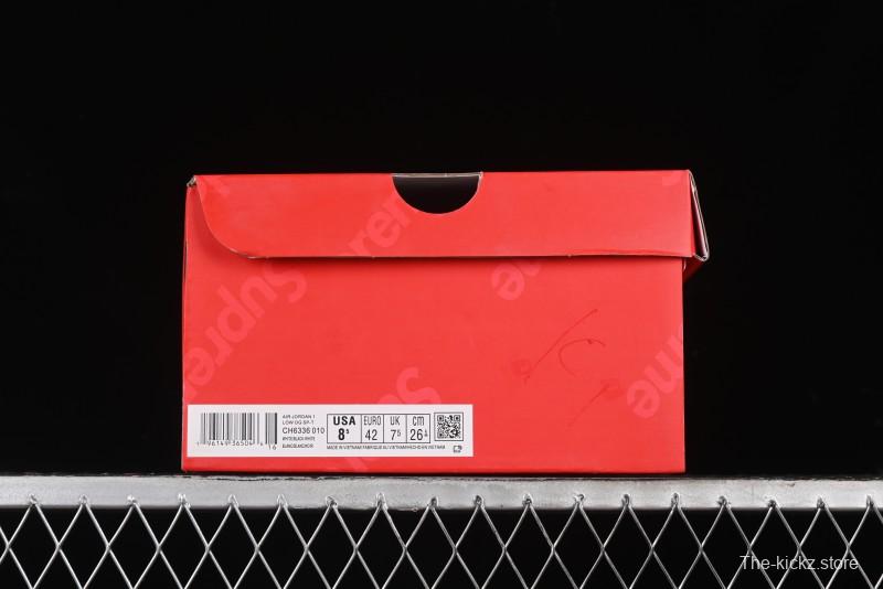 Nike Travis Scott x Fragment Design x Air Jordan 1 Low OG SP AJ1 Supreme Collaboration - Tie-Dye Blue Low-Top Casual Sneakers - CH6336-010