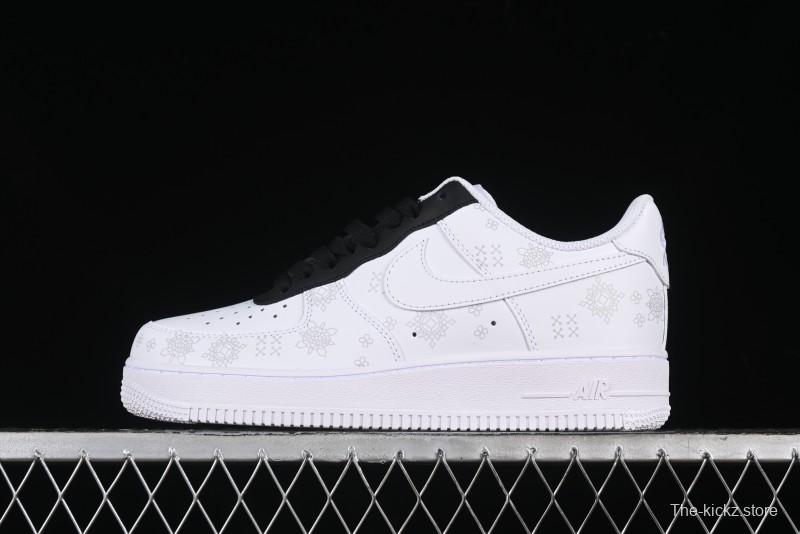 Nike Air Force 1 '07 Low Black Silk Chinese Style Casual Sneakers - ZH0316-036