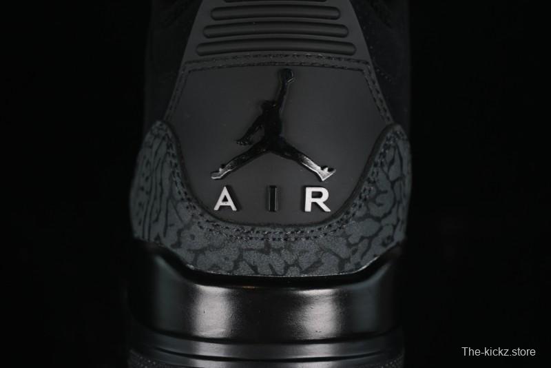 Nike Air Jordan 3 Retro Basketball Shoes in Midnight Black - CT8532-001