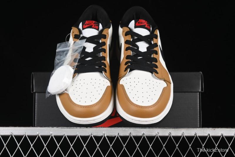 Nike Air Jordan 1 Low OG AJ1 Black Brown Low-Top Lifestyle Basketball Shoes - CZ0790-107