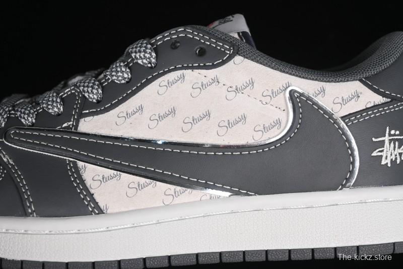 Nike Travis Scott x Fragment Design x Air Jordan 1 Low OG SP AJ1 Retro Sneakers - XZ3398-003