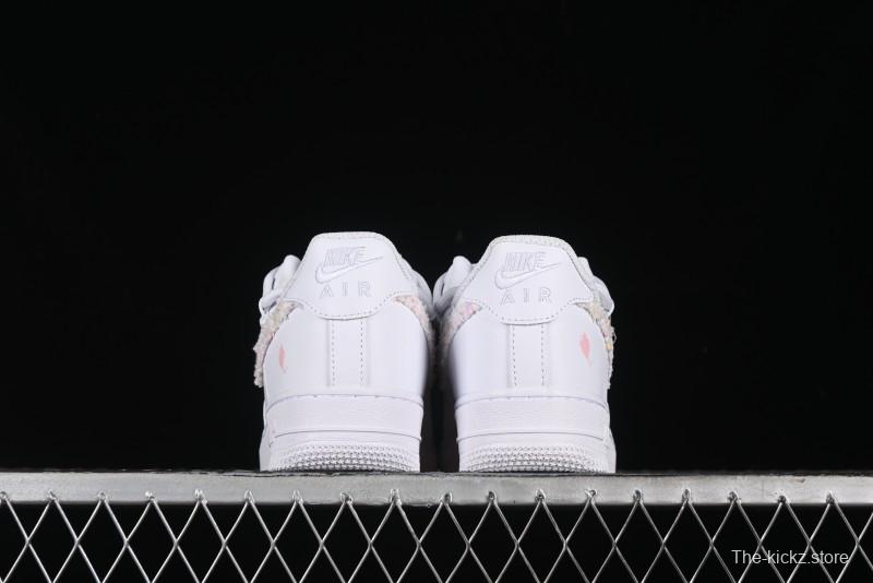 Nike Air Force 1 '07 Low Pink Chanel-Inspired Casual Sneakers - DH9999-334