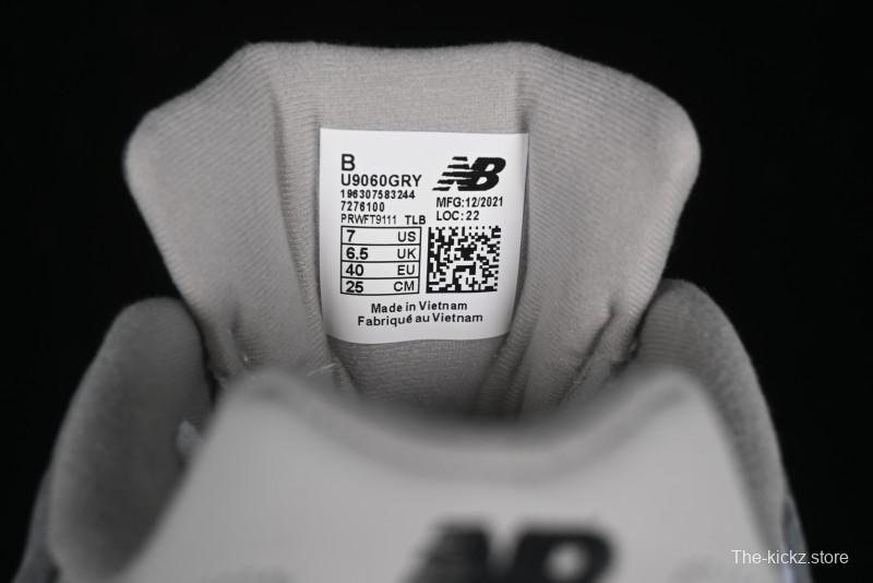 New Balance 9060 Retro Casual Running Sneakers with ABZORB Cushioning Technology - U9060GRY