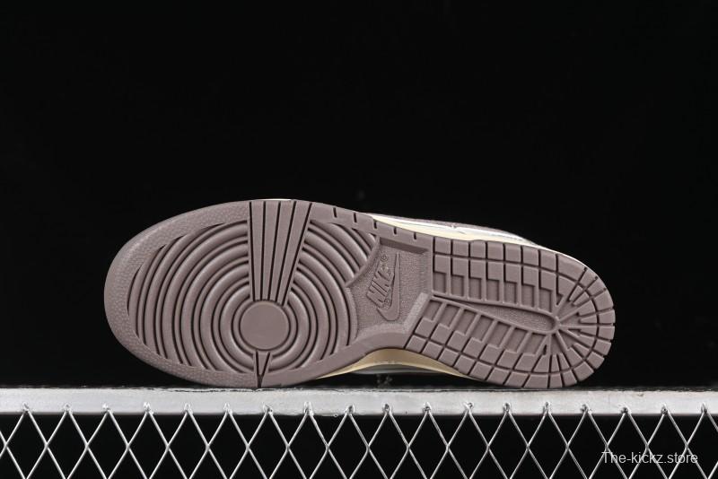 Nike SB Dunk Low LV Collaboration - Beige Denim Swoosh Anniversary High-End Custom Low-Top Casual Skate Shoes - JH8310-957