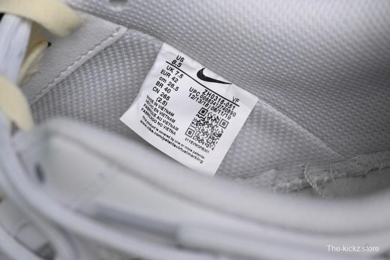 Nike Air Force 1 '07 Low Silver Hook Off-White Style Casual Sneakers - ZH0316-049