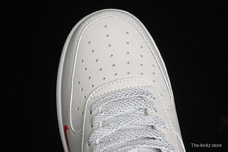Nike Air Force 1 '07 Low Supreme Casual Sneakers in White/Red - DF0188-011