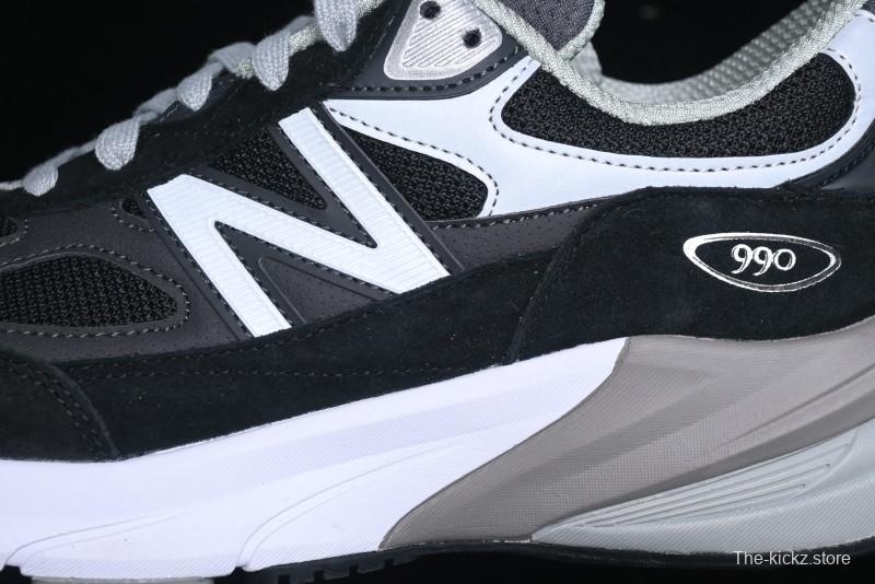 New Balance 990 Series High-End Made in USA Retro Casual Running Shoes - M990BK6
