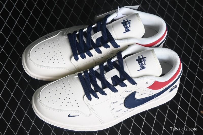 Nike Air Jordan 1 Low AJ1 Stussy Collaboration - Retro Basketball Shoes - XX3318-566