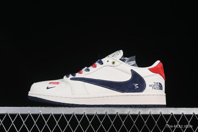 Nike Travis Scott x Fragment Design x Air Jordan 1 Low OG SP AJ1 Low Top Casual Sneakers - FC1688-211