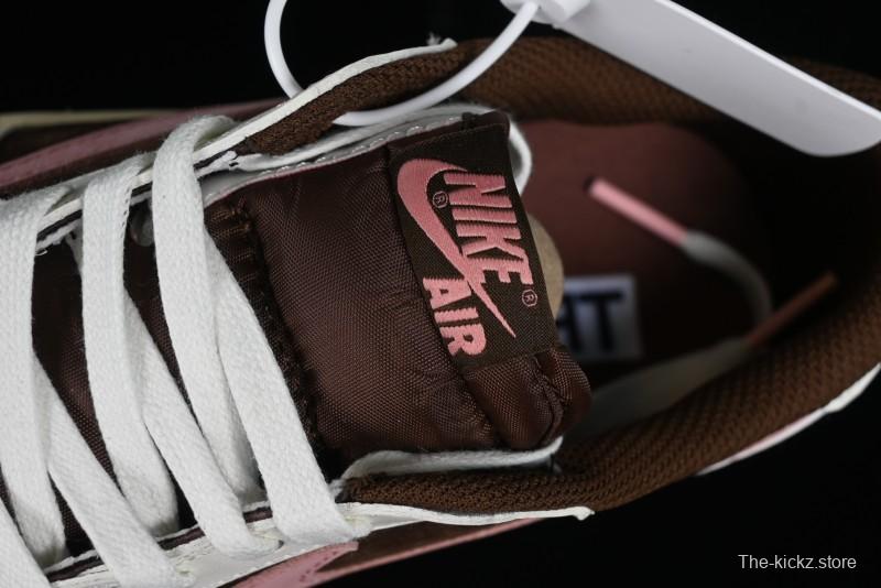 Nike Travis Scott x Air Jordan 1 Low OG AJ1 Reverse Swoosh Sneakers - DZ4137-206