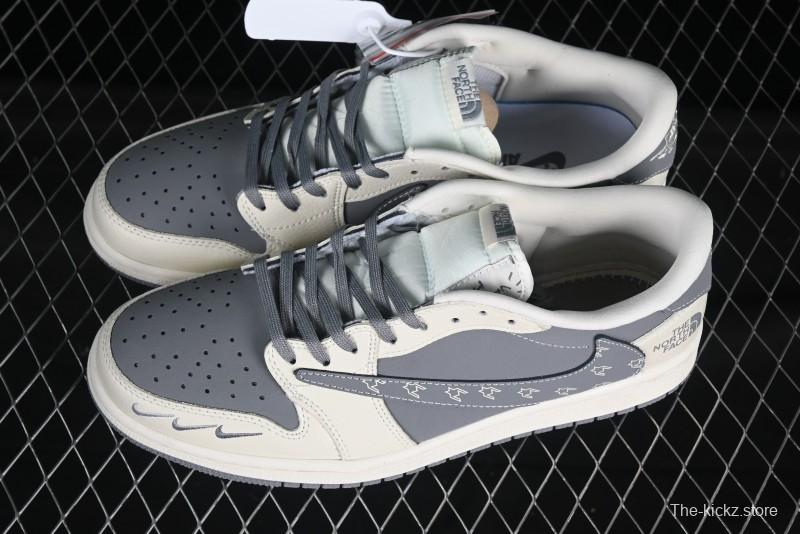 Nike Travis Scott x Fragment Design x Air Jordan 1 Low OG SP Casual Sneakers - XS2024-011