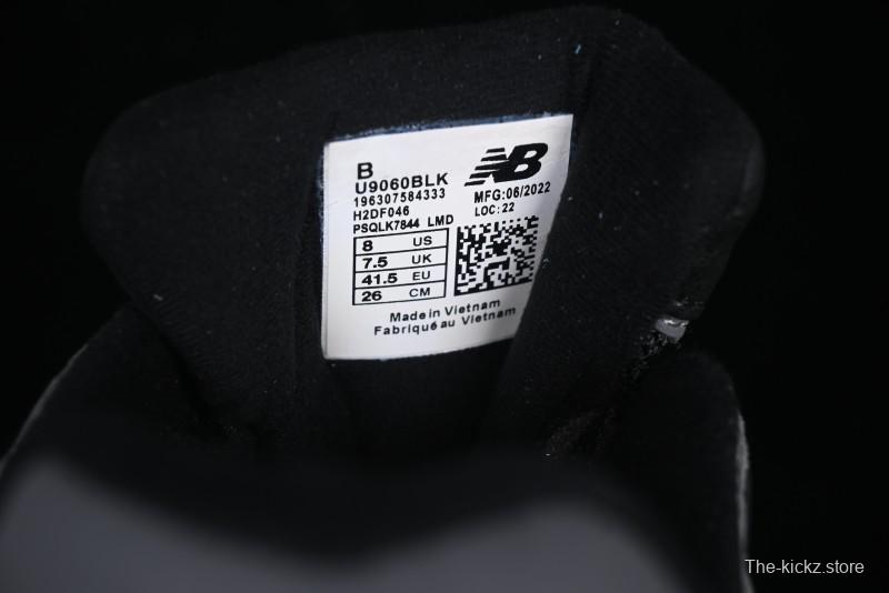 New Balance 9060 Retro Casual Running Shoes with ABZORB Cushioning Technology - U9060BLK