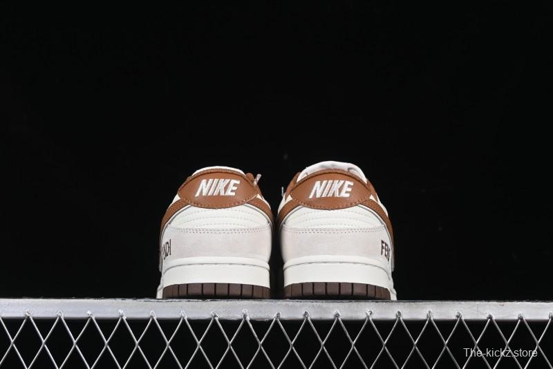 Nike SB Dunk Low Fendi Collaboration Anniversary High-End Custom Low-Top Casual Skate Shoes - DJ2024-057