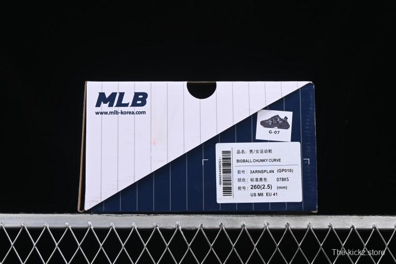 New York Yankees MLB Bigball Chunky Curve Thick Sole Casual Running Shoes - 3ARNSPL4N07BKS