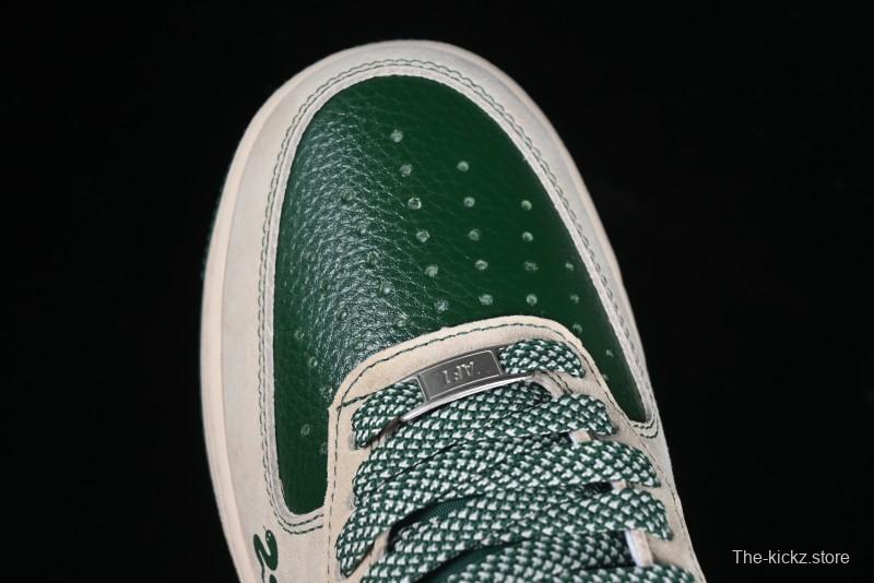 Nike Air Force 1 '07 Low The North Face Collaboration Green Snake Scale Casual Sneakers - DM6688-015