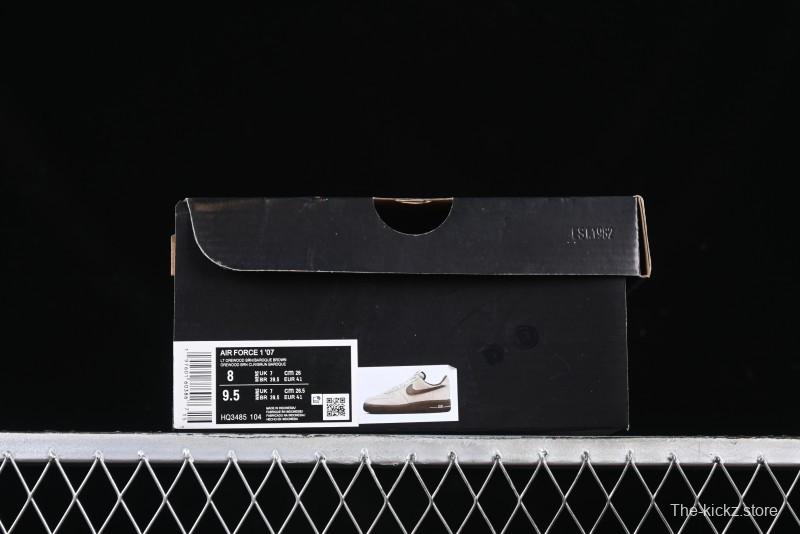 Nike Air Force 1 '07 Low Casual Sneakers with Full-Length Air Cushion - HQ3485-104