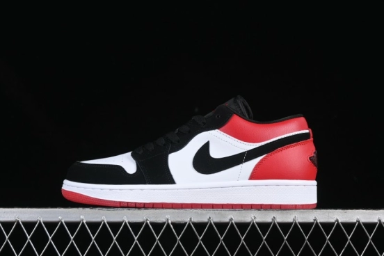 Nike Air Jordan 1 Low "White Black Gym Red" Retro Casual Sneakers - IB8971-106