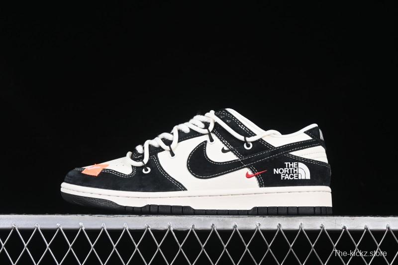 Nike SB Dunk Low The North Face Collaboration Strap Patch Black Swoosh Anniversary Custom Low-Top Casual Skate Shoes - YX5066-256