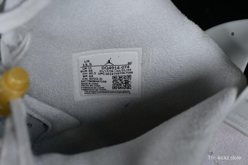 Nike Air Jordan 6 Retro Paris Olympics Sneakers with Metallic Gold Accents - DQ4914-074