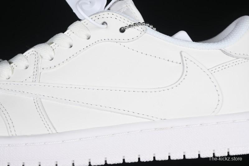 Nike Travis Scott x Air Jordan Low OG SP AJ1 Retro Sneakers in Pure White - TD1228-111