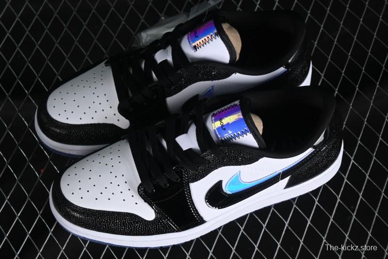 Nike Air Jordan 1 Low Golf AJ1 Retro Golf Shoes with Laser Patent Leather and Double Hook Design - FZ4159-100