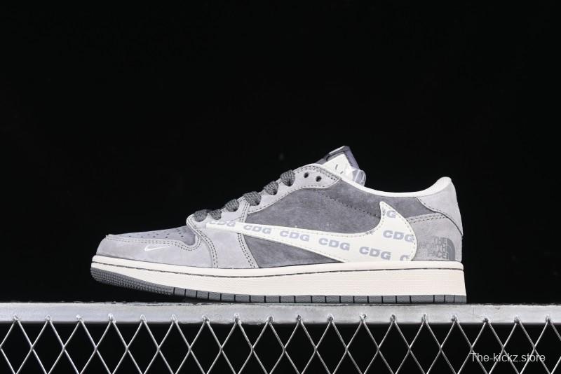 Nike Travis Scott x Fragment Design x Air Jordan 1 Low OG SP AJ1 Low Top Culture Casual Sneakers - XS3086-008