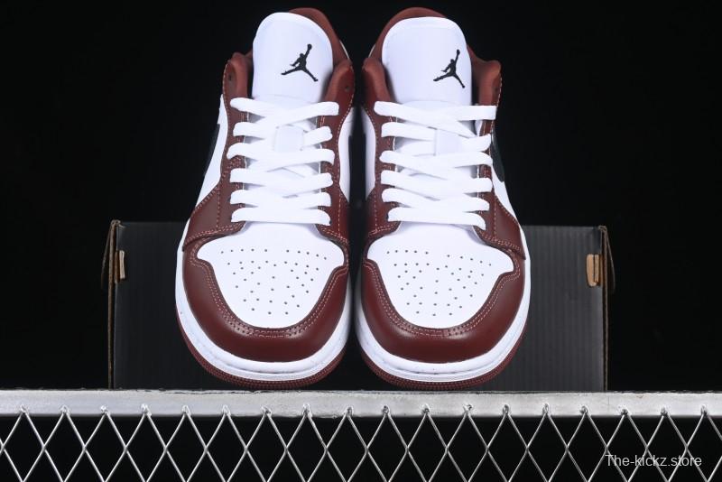 Nike Air Jordan 1 Low AJ1 White University Red Casual Sneakers - HF3148-102