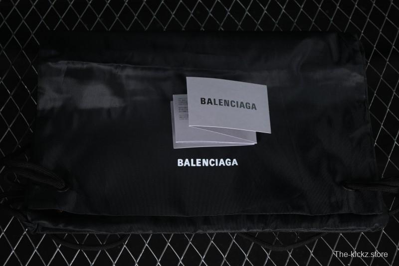 Balenciaga Monday Leather Round Toe Lace-Up Low-Top Casual Shoes - WDTSC1000