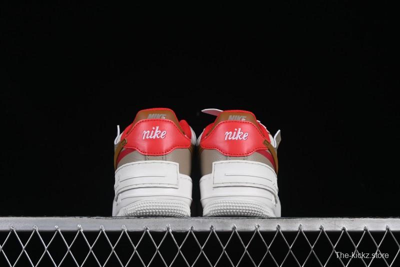 Nike Air Force 1 Shadow Lightweight Elevated Low-Top Casual Sneakers - HQ3400-030