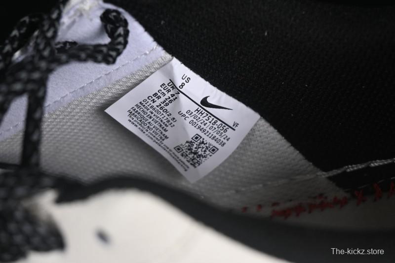 Nike Air Force 1 '07 Low Supreme Collaboration Beige Black Spliced Casual Sneakers with Strap - HH7518-056