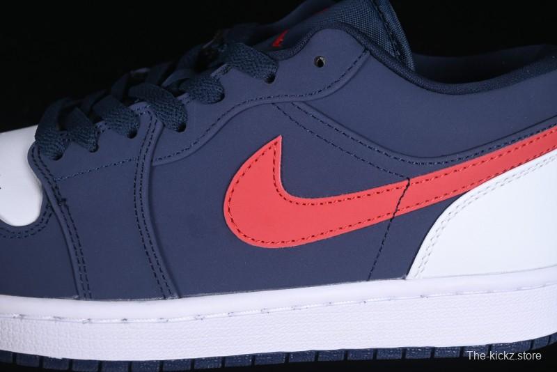 Nike Air Jordan 1 Low AJ1 Patriot Blue Red Low-Top Casual Lifestyle Sneakers - CZ8454-400