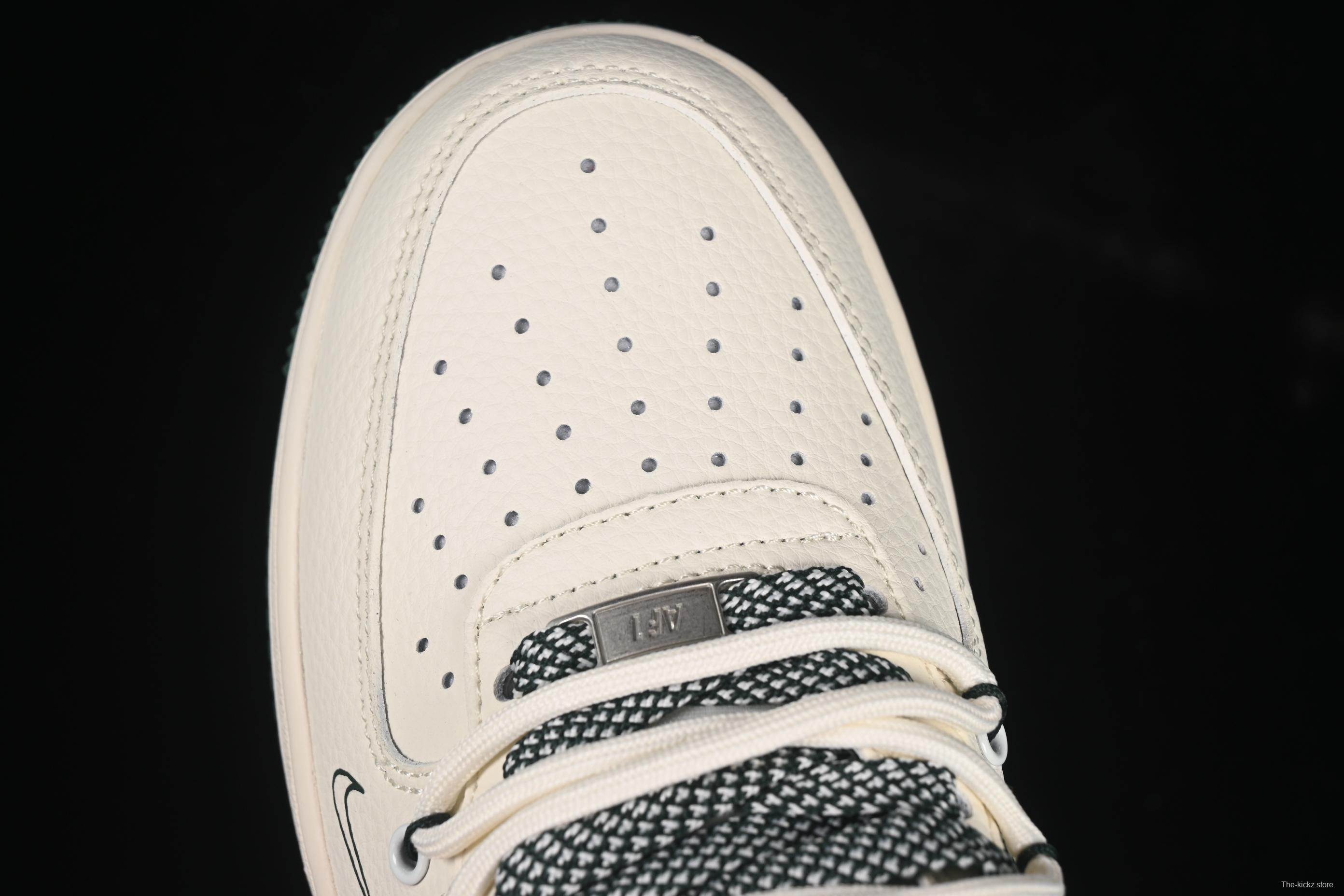 Nike Air Force 1 '07 Low Supreme Casual Sneakers with Custom Leather and Full-Length Air Cushion - DM6868-057