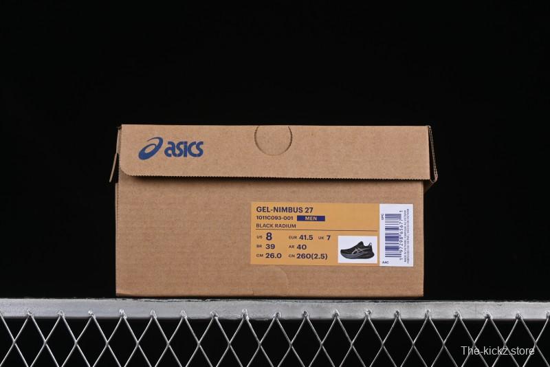 Asics Gel-Nimbus 27 Retro Breathable Casual Shoes with Cushioning for Men - 1011C093-001